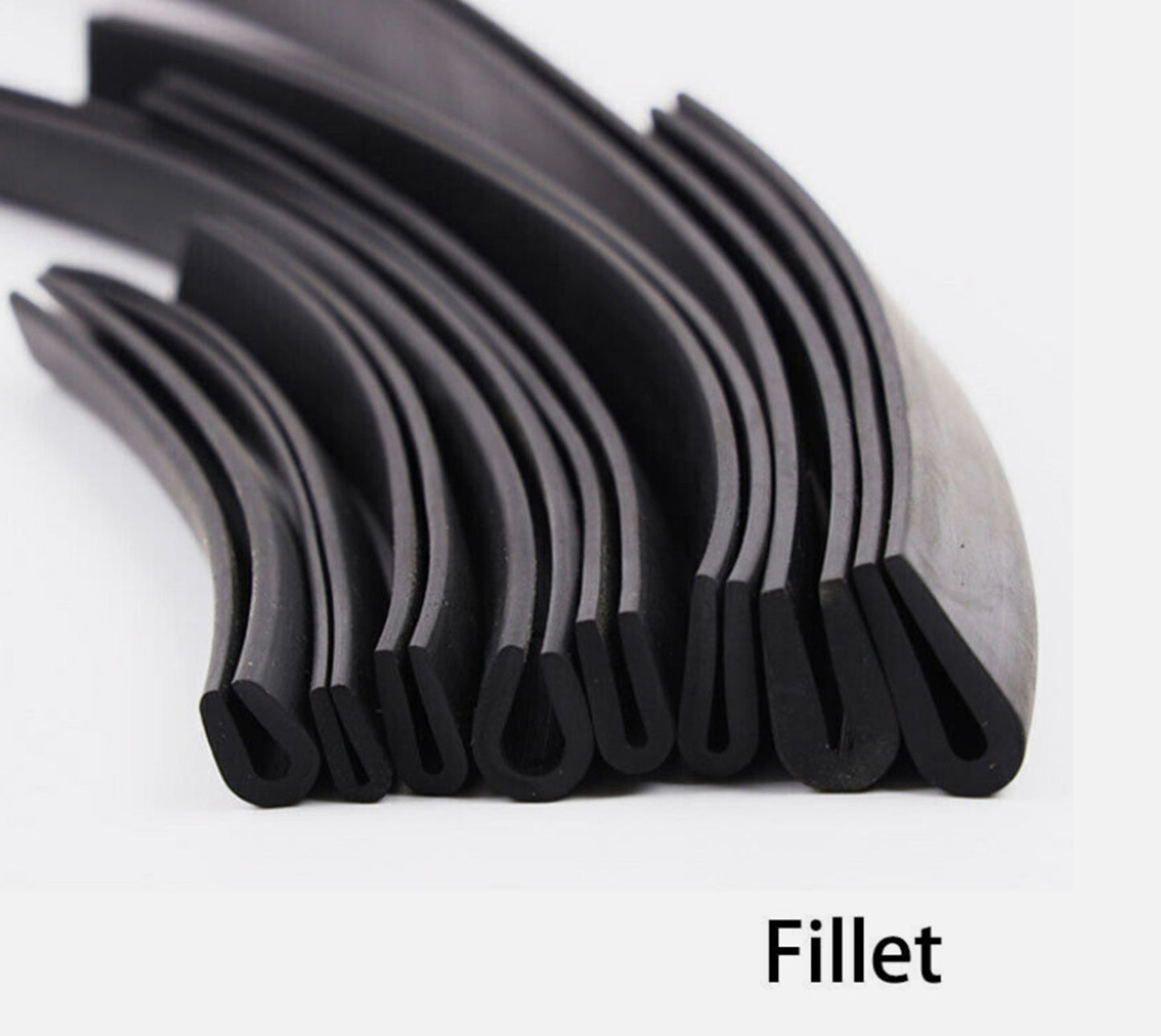 1mm~12mm Edge Protection Frame Profile Rubber Edging Trim Seal U-profile Slot