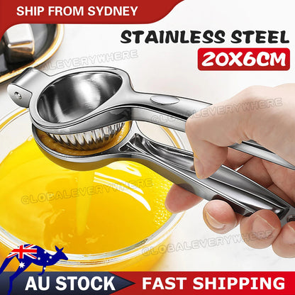 Stainless Steel Manual Hand Press Lemon Squeezer Fruit Orange Citrus Juice AU