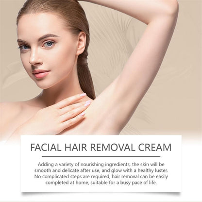 Facial Depilatory Cream, Coconut Hair Remover for Upper Lip and Chin for Women