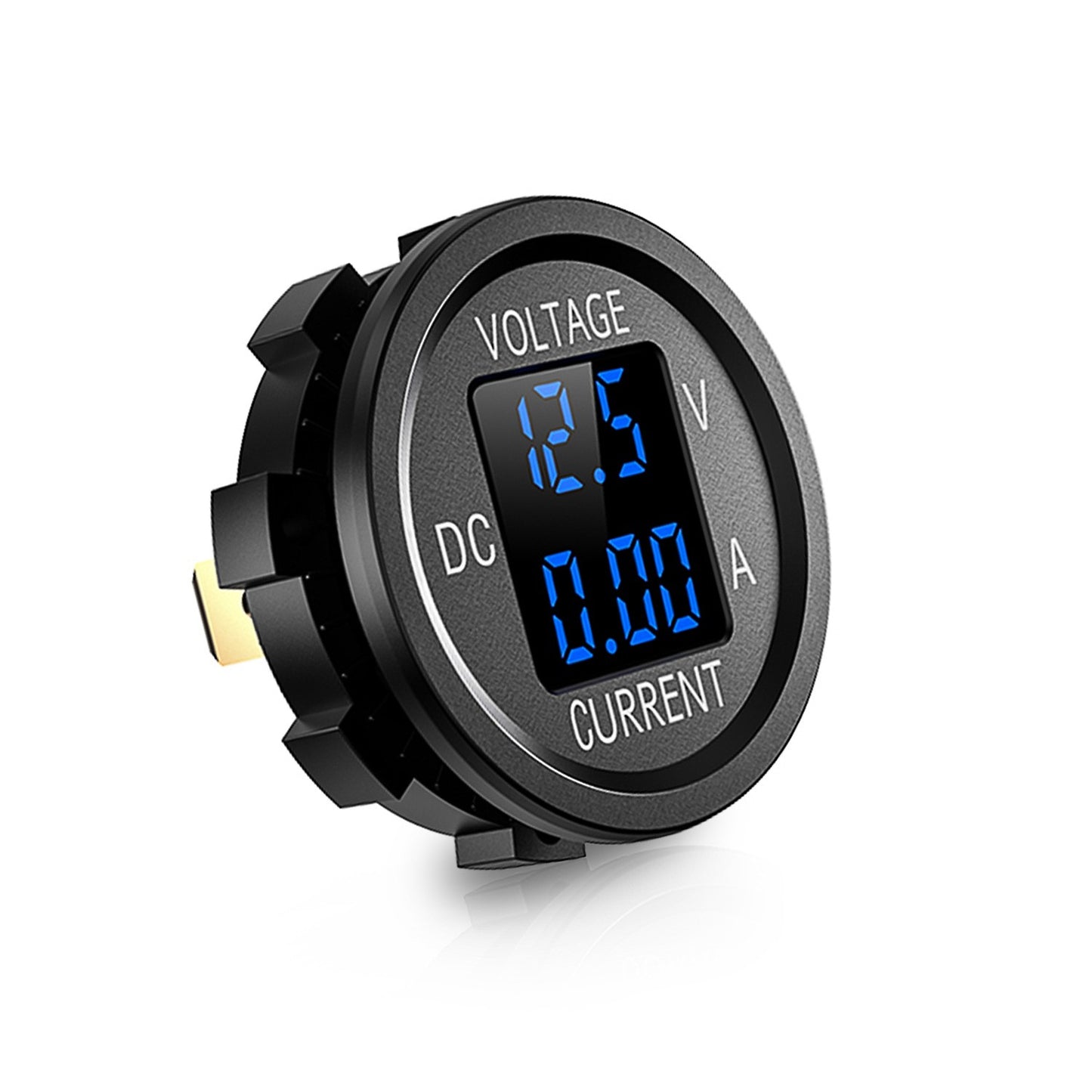 12V LED Digital Display Volt Meter Ammeter Voltage Round Car Voltmeter Amp AUS