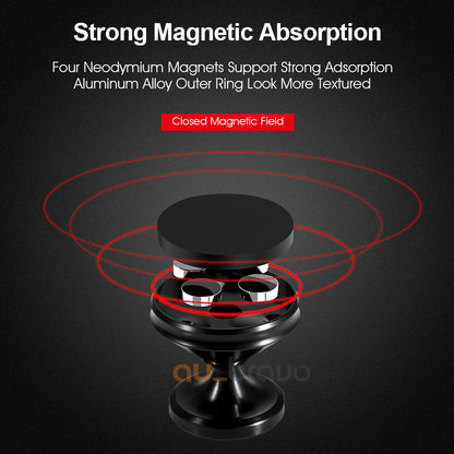2x 360 Degree Rotating Cell Phone Holder Car Magnetic Mount Stand Universal
