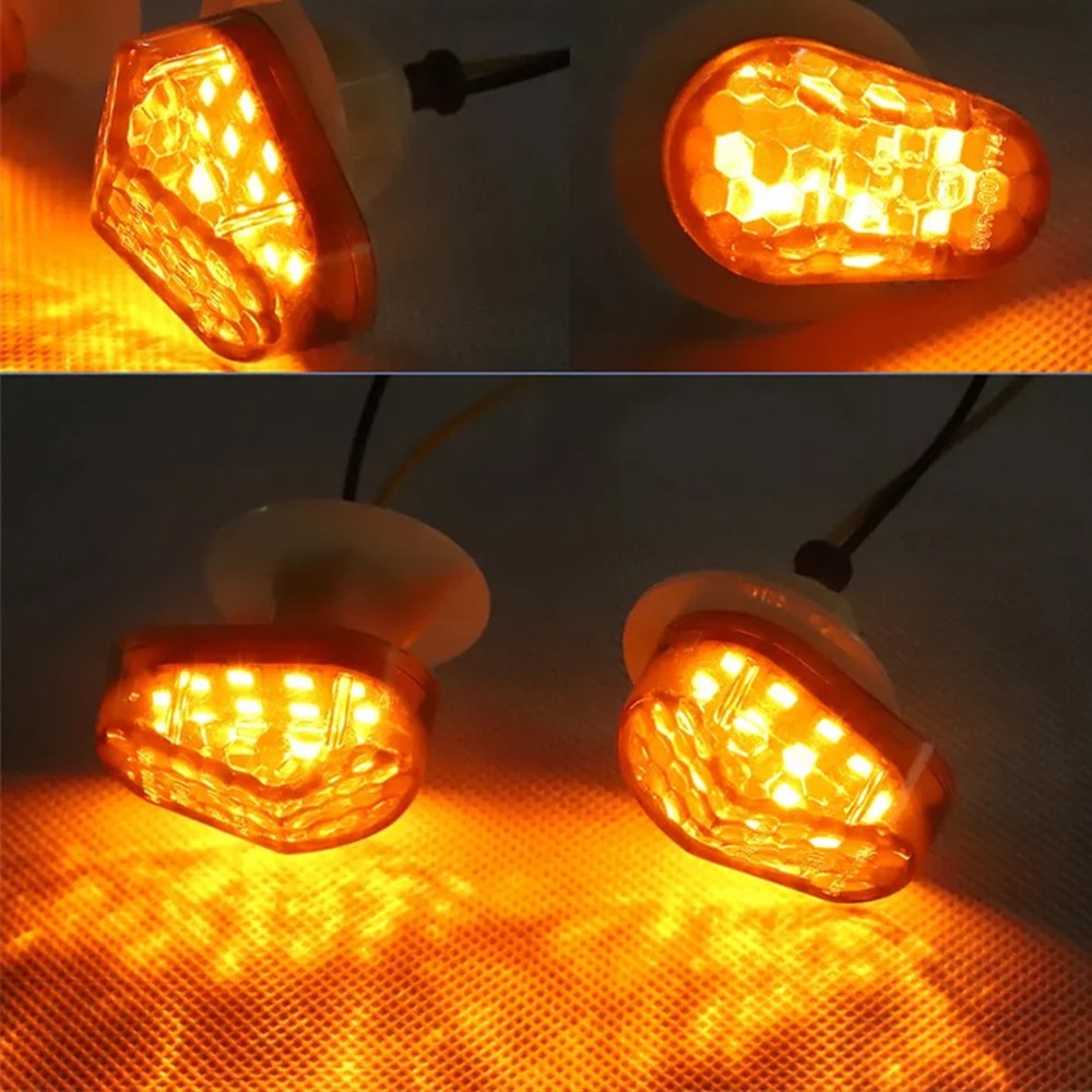 LED Flush Mount Indicators Turn Signals Compatible with Yamaha YZF R1 R6 FZ1 FZ6 MT03 XJ6