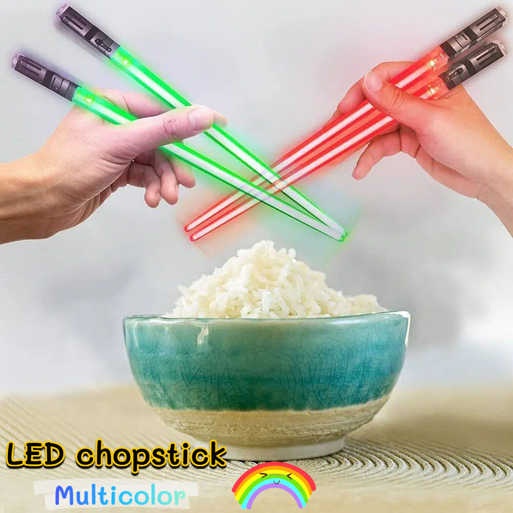 Lightsaber Chopsticks Light Up - LED Glowing Light Saber Star Wars Chop Sticks
