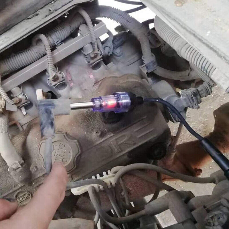 Spark Plug Tester In Line Ignition System Detector Coil Test Tools Engine AU