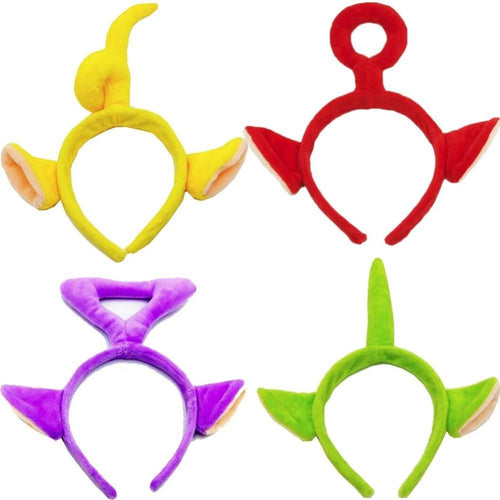 4PCS Teletubbies Laa laa Po Dipsy Tinky Winky Head Band Dress Up Costume Gift AU