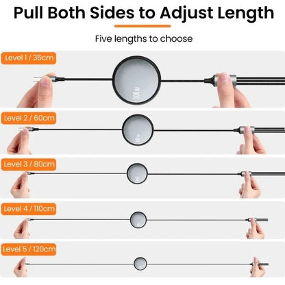 Multi Charging Cable 3 in 1 Retractable USB Charger Cord Compatible with iPhone/Samsung