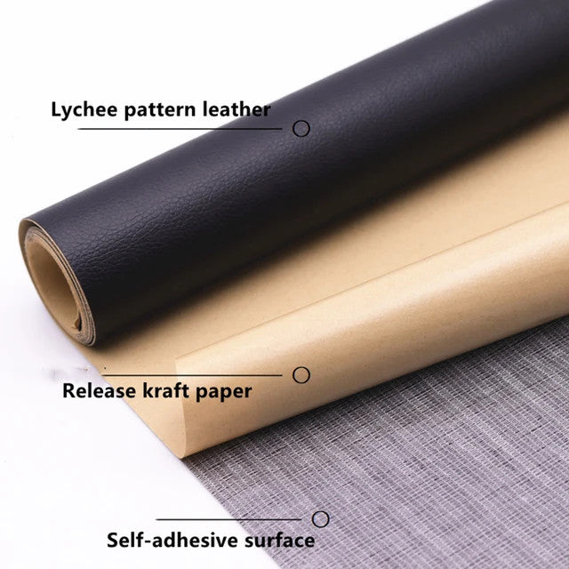 Self-Adhesive Leather Repair Patch for Car Seats, Chairs, Sofas, and Couches