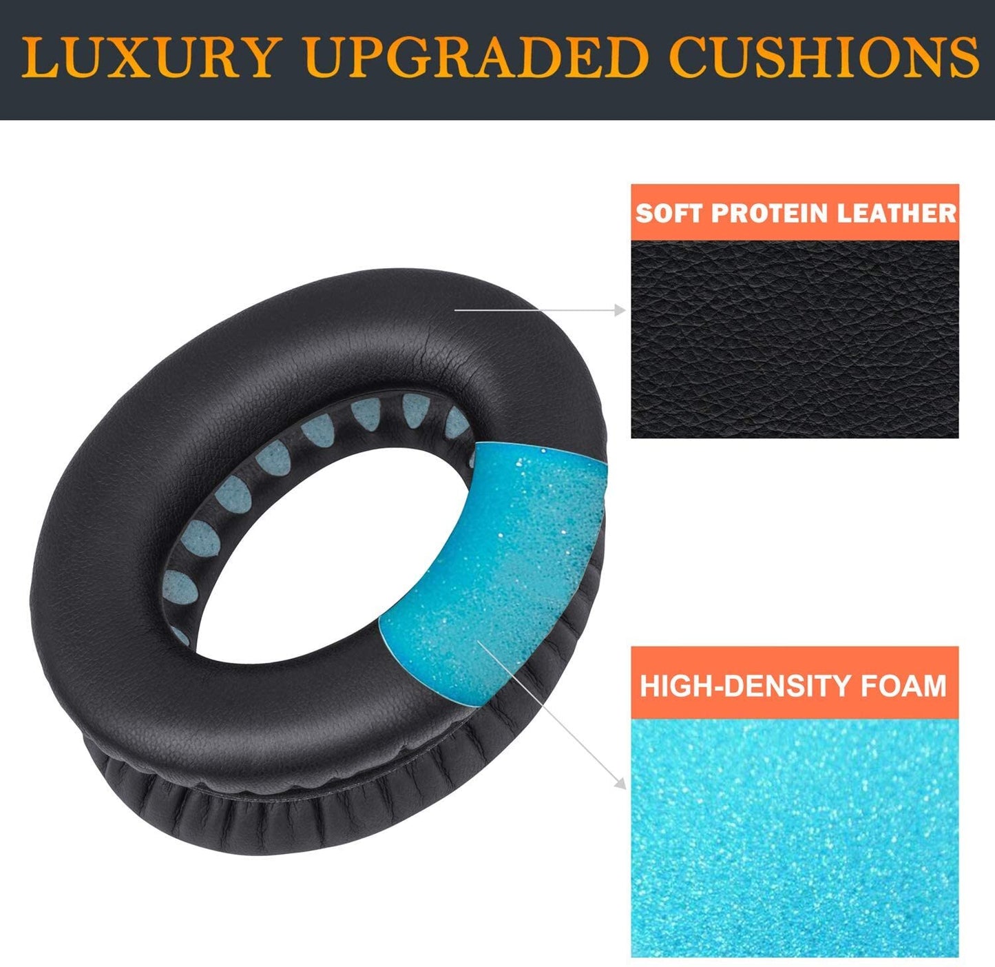 Replacement Ear Pads Cushions Compatible with Bose QuietComfort 45 35 QC35 II QC25 QC15 AE2