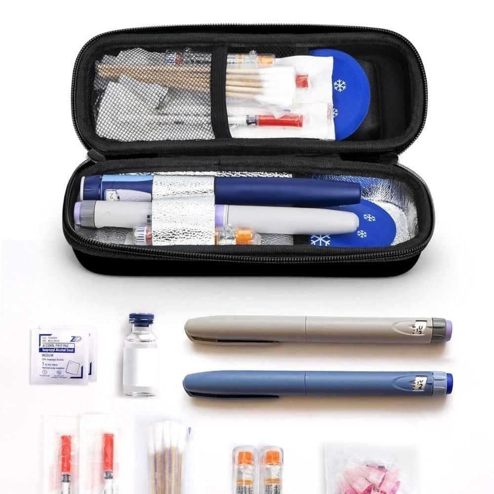 Insulin Cooler Travel Case Temperature Display Refrigerated Medicine Cooling Bag