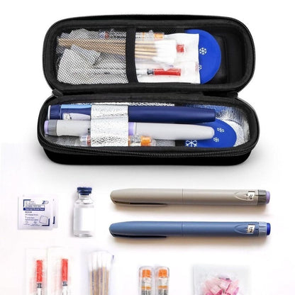 Insulin Cooler Travel Case Temperature Display Refrigerated Medicine Cooling Bag