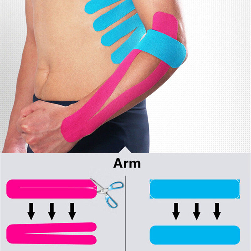 Therapeutic Elastic Kinesiology Tape Athletic Rock Sport Recovery Muscle Bandage