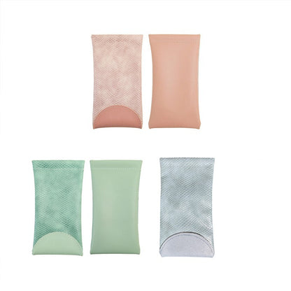 Mouth Snapped Sunglasses Eyeglass Glasses Case Soft Pouch Bag Pocket Spectacle