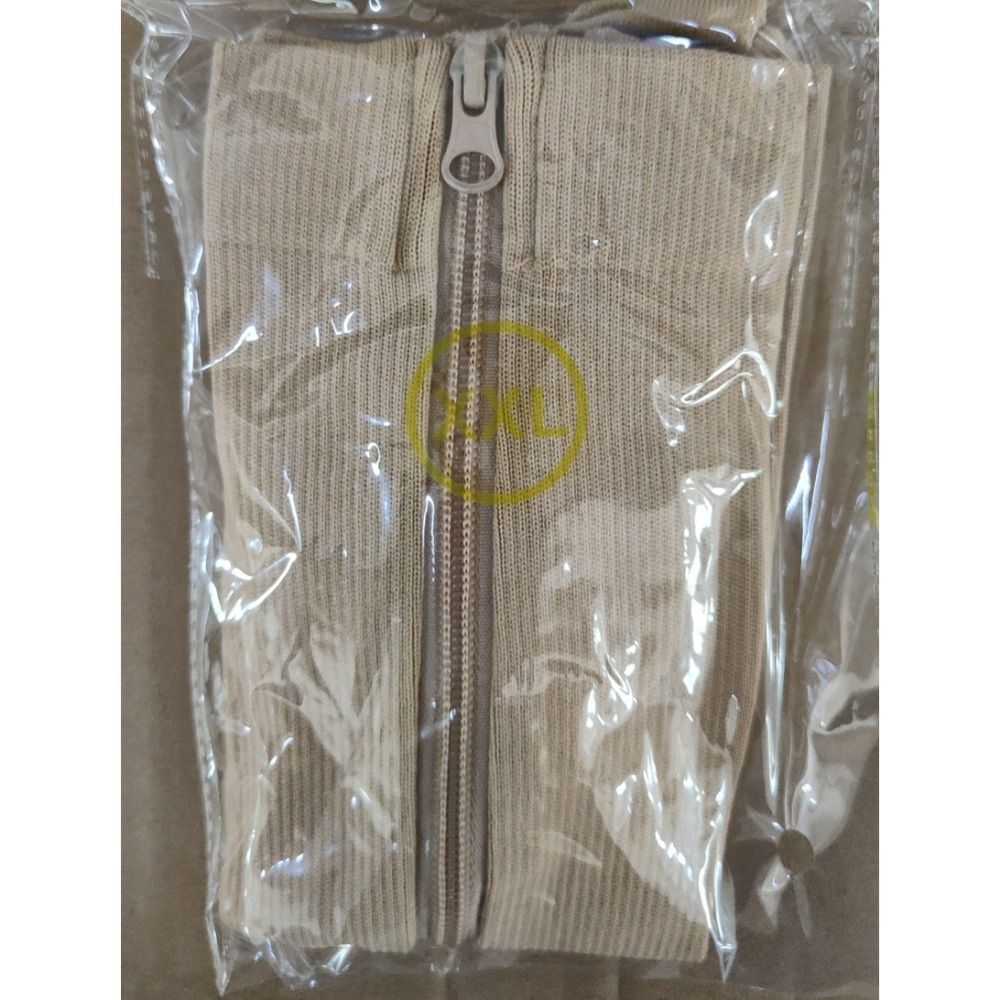 Zip Sox Compression Socks Zipper Leg Support Knee Closed Toe Shaper Stockings AU