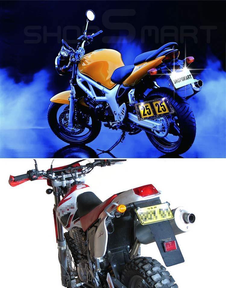 2pcs LED License Number Plate Light Screw Bolt Bulbs 5050 SMD For Car Motorcycle