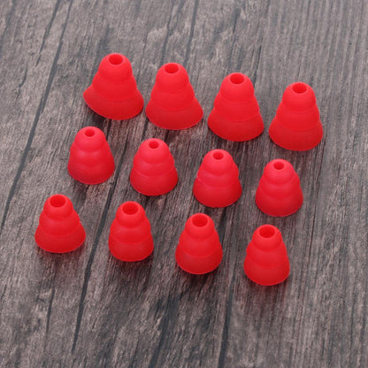6pcs New Earphone Replacement Earbuds Cover Earplug Silicone Eartips Three Layer
