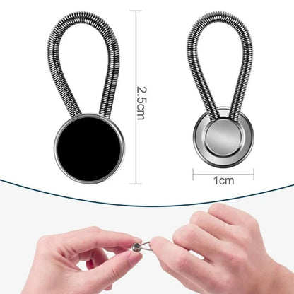 8Pcs Elastic Collar Button Extender  for Shirt Dress Pants