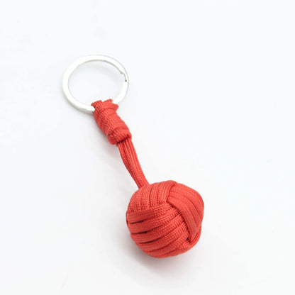 Paracord Monkey Fist Keychain Survival Rope Ball Key Ring Pendant EDC
