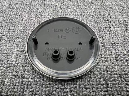 Genuine Style All Black 82mm Front 74mm Rear Emblem Badge With 2pcs Grommets