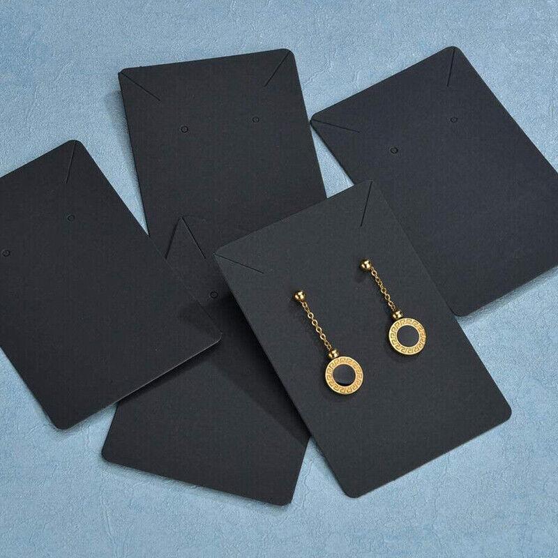 Earrings Necklace Studs Display Cards 40pcs Jewellery Paper Holders 6x9cm Set AU