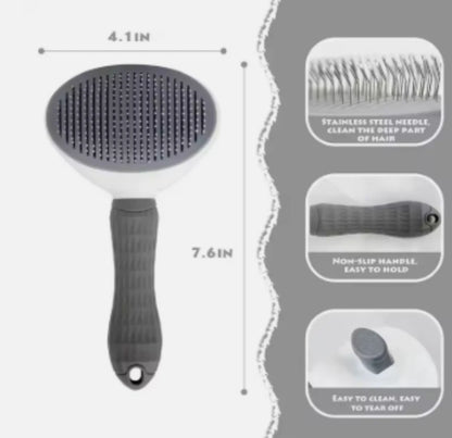 Grooming Brush For Dog Cat Deshedding Tool Rake Comb Fur Remover Reduce Pet Hair