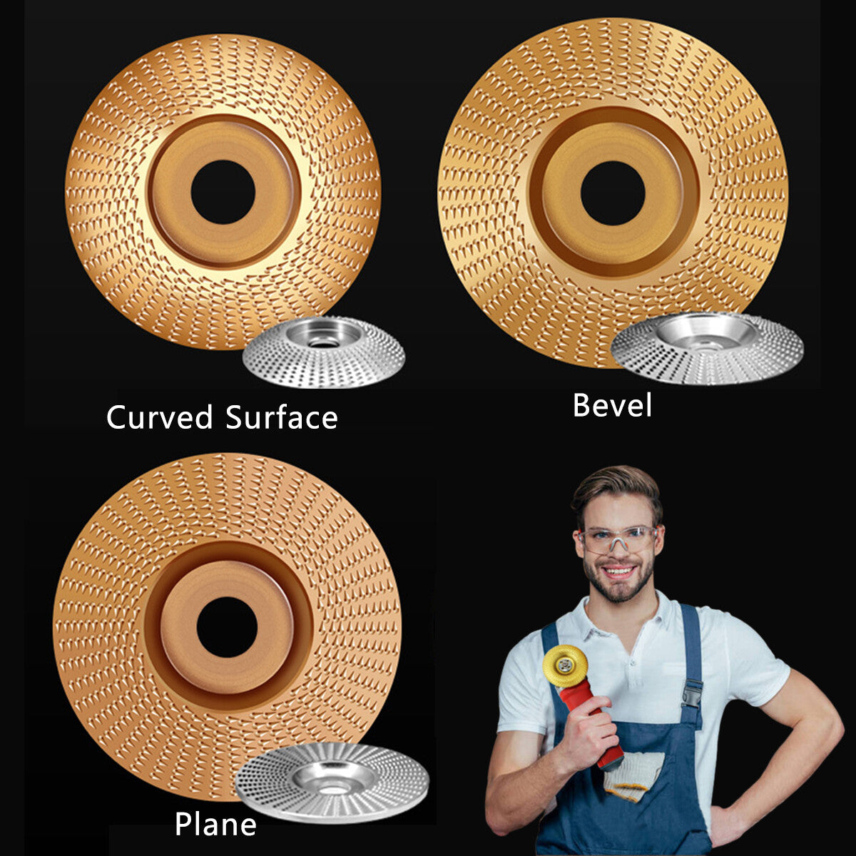 85/100mm Woodworking Grinding Wheel for Angle Grinder Polishing Tool Knife AU