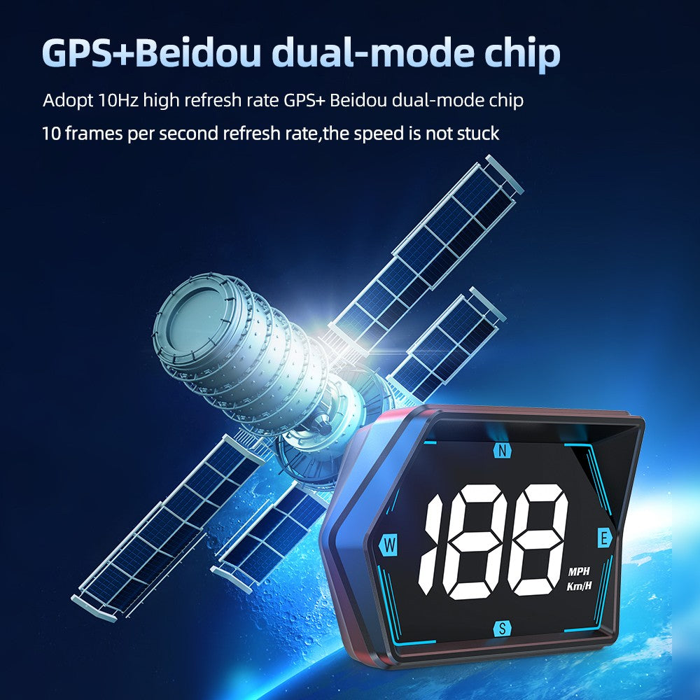 Car HUD Head Up GPS Speedometer Digital Universal Speedo Speed MPH KMH Display