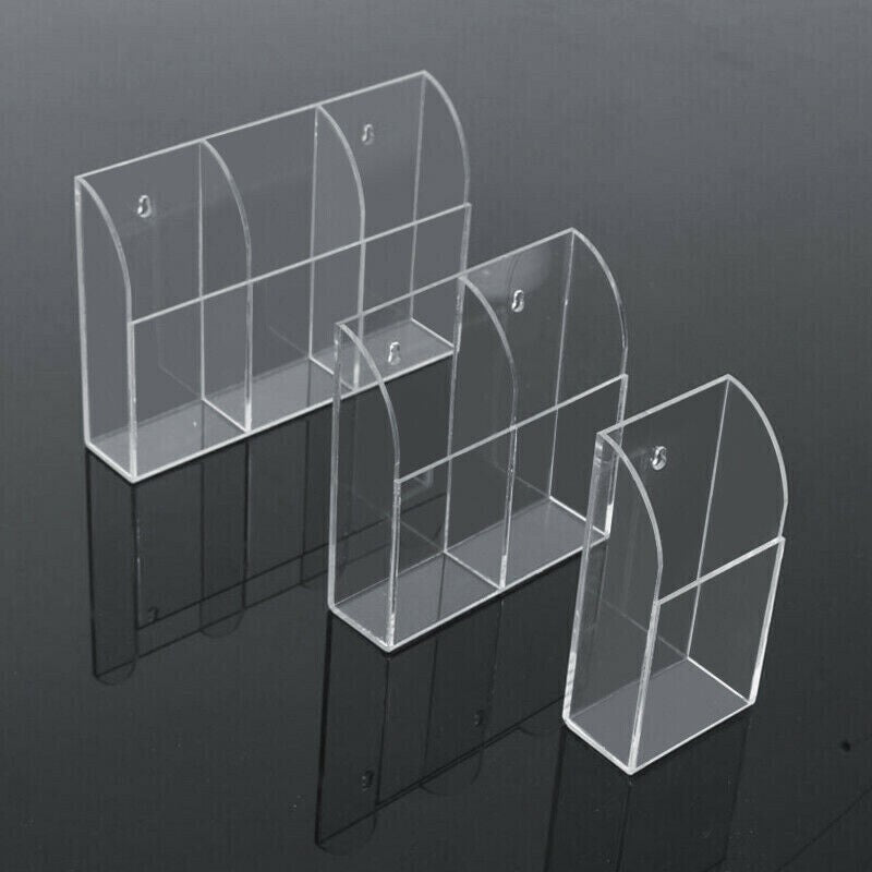 TV Remote Control Holder Wall Mount Clear Acrylic Organizer Stand Box Storage AU