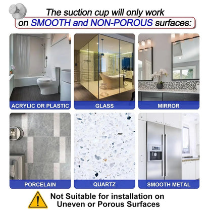 2-4PCS Strong Vacuum Suction Cup Hook Shower Towel Holder Hooks Bathroom Kitchen