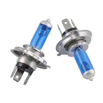 2X H4 100W / 90W 5000k 12V Xenon White Hi Low Beam Truck Headlight Globes Bulbs