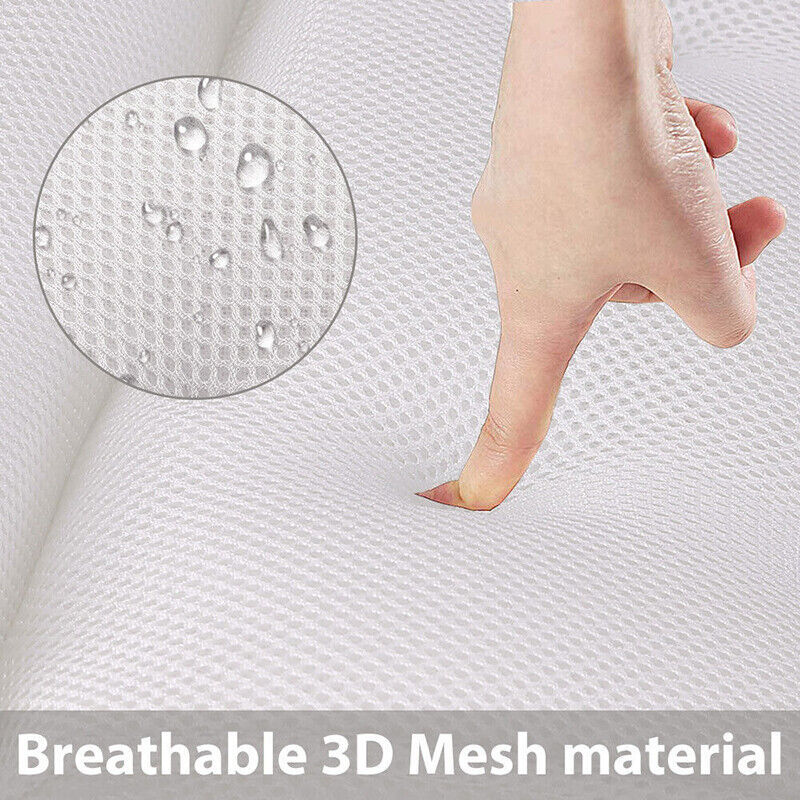 Home 3D Mesh Bath Pillow Back Neck Support Bathtub Spa Hot Tub Suction Cups New