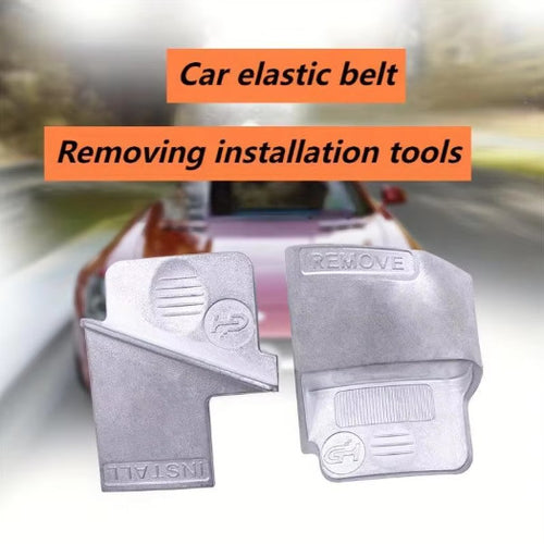 2PCS Metal Stretch Belt Remover & Installer Tool Kit Set For Car Auto Accessory