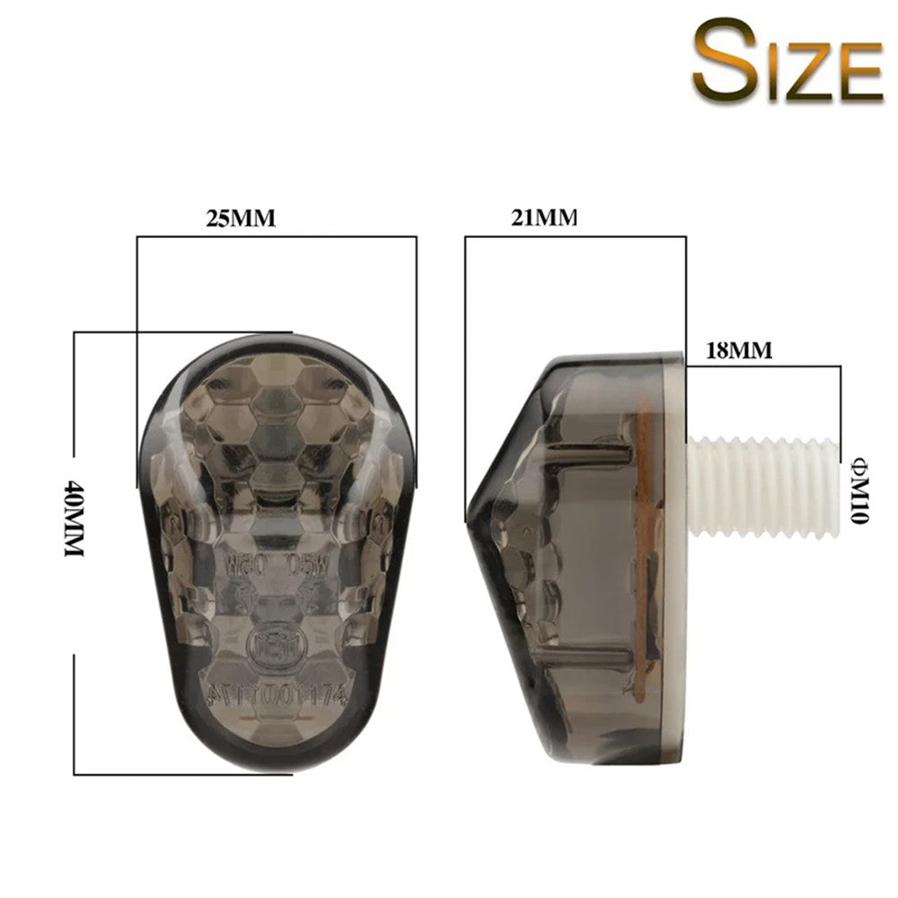 LED Flush Mount Indicators Turn Signals Compatible with Yamaha YZF R1 R6 FZ1 FZ6 MT03 XJ6