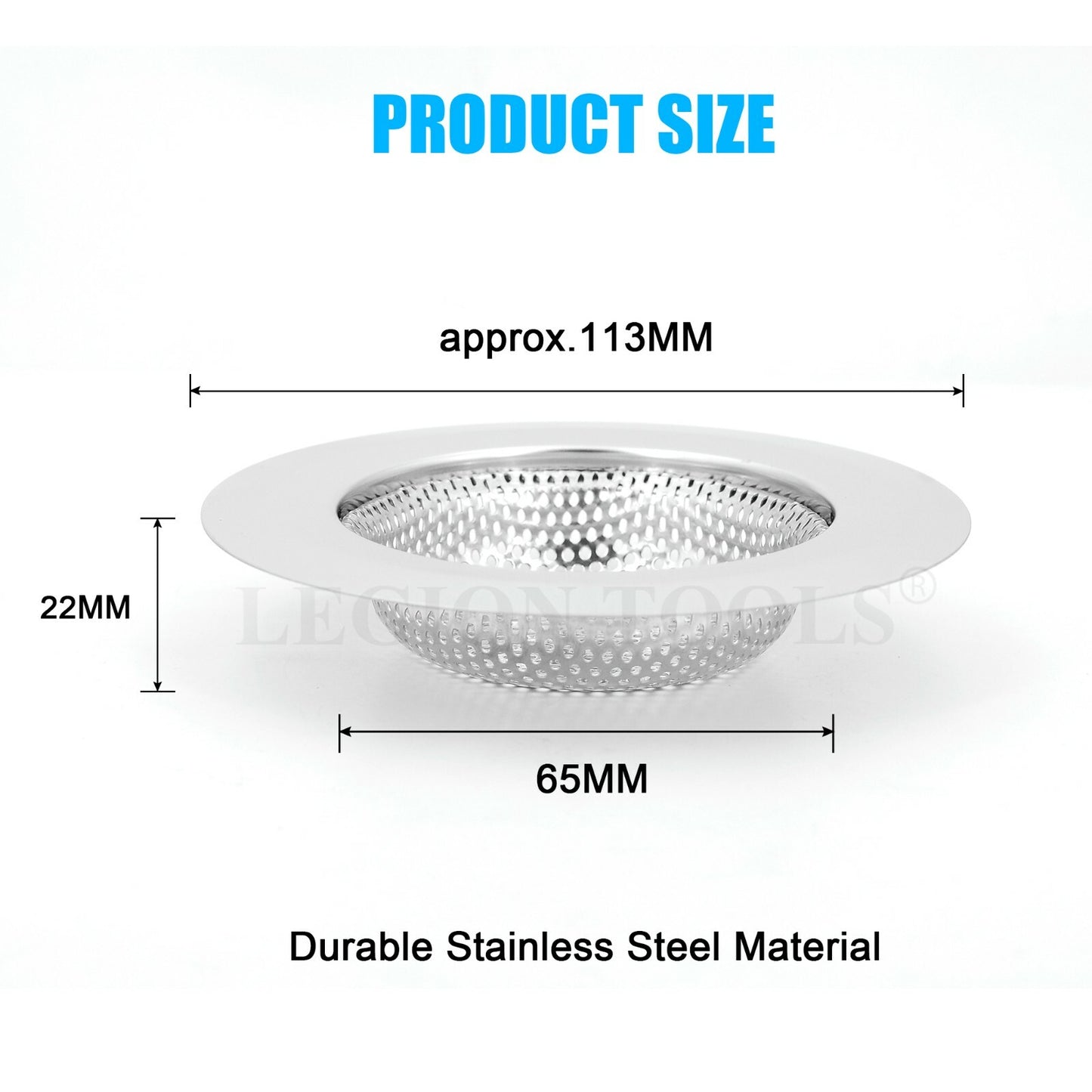 Stainless Steel Kitchen Bathroom Sink Strainer Waste Plug Filter Drain Stopper