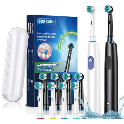 Deep Vitality Precision Clean Rechargeable Electric Toothbrush Timer Travel AU