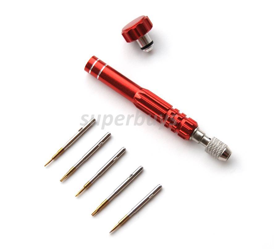 Red 5 in1 Screwdriver Screw Cellphone Repair Kit Mobile Watch Phone Tool Torx T6