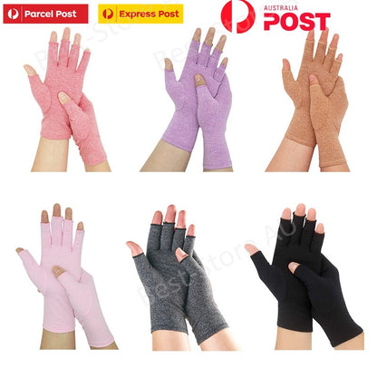 Arthritis Gloves Compression Joint Finger Hand Wrist Support Brace Pain Relief