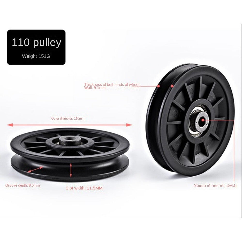 Fitness Equipment Parts Pulley Wheel Cable Machine Part Nylon Bearing