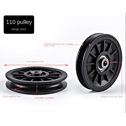 Fitness Equipment Parts Pulley Wheel Cable Machine Part Nylon Bearing