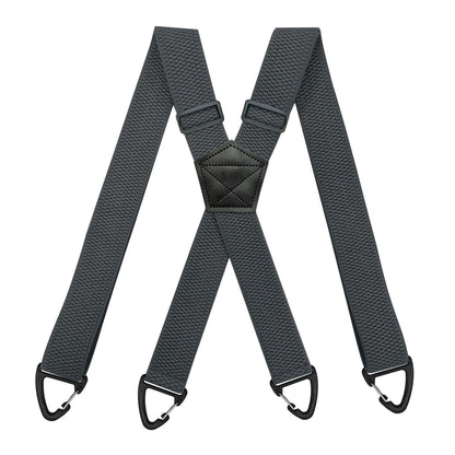 Heavy Duty Elastic Suspenders for Men Trouser Pants Braces Strap Work Belt