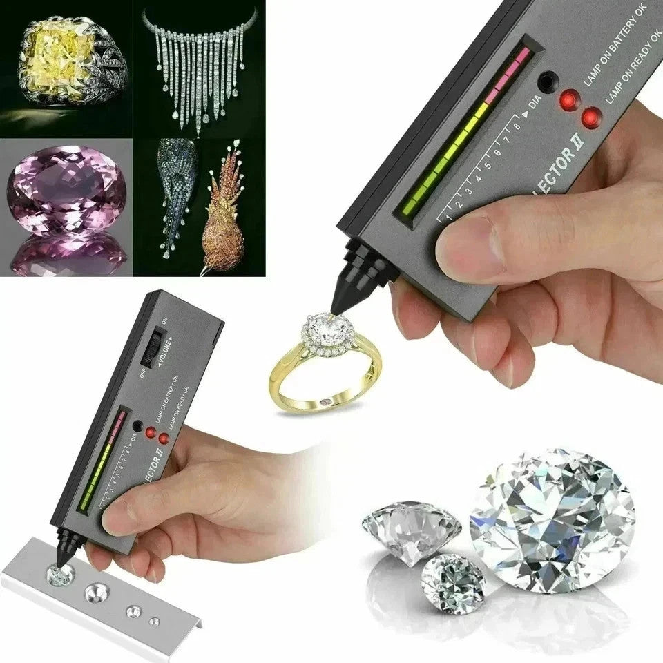 New V2 Diamond Tester Selector Gemstone Tool Gem Jewelry Test Tool LED AU