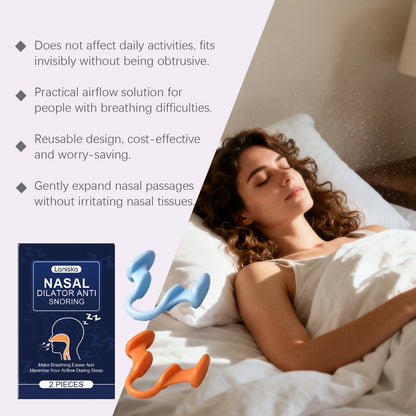 Silicone Nose Clip Anti Snoring Nasal Dilator Stop Aid Easy Breathe for Sleeping