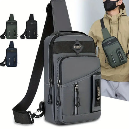 Men's Small Chest Bag Pack Sport Shoulder Sling Cross Body Bag Outdoor Travel