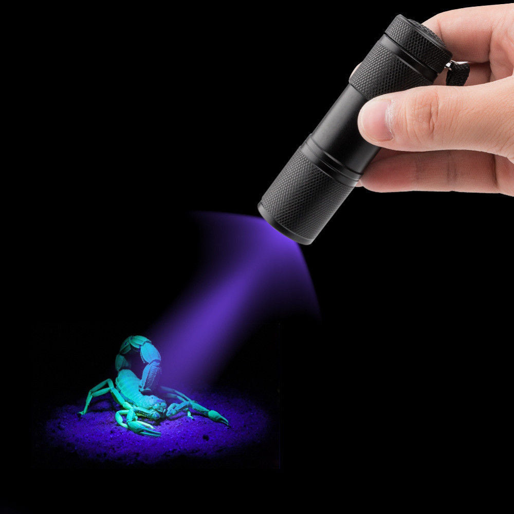 UV Resin Curing Lamp Light 9 LED UV Resin Nail Dryer Blacklight Flashlights