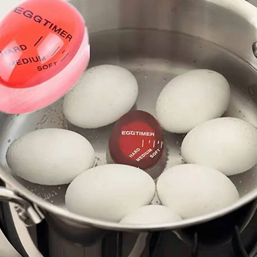 2PCS Colour Changing Egg Timer Perfect Boiled Eggs By Temperature Kitchen Helper