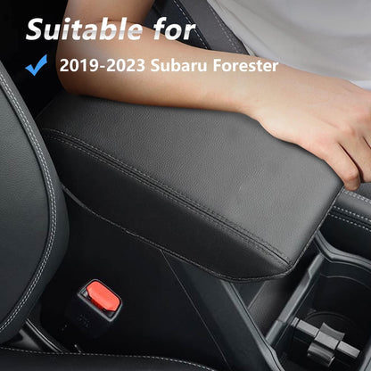 Car Center Console Lid Armrest Cover Custom Compatible with For 2019-2024 Subaru Forester