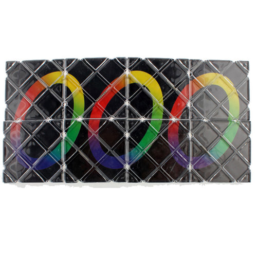 8 Panel 3 Ring for Rubik Master Magic Folding Puzzle Toy Ghost Hand AU