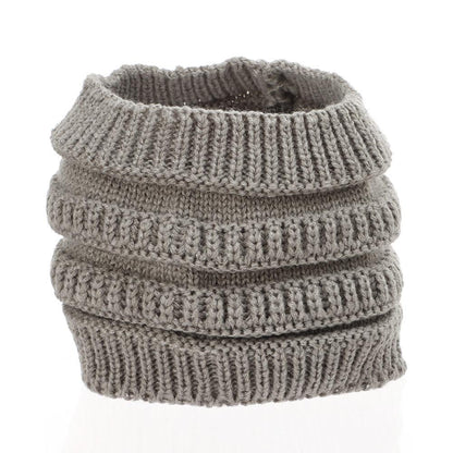 Turban Headwear Hair Band Knitting Headband Ponytail Beanie Hat Ear Warmer