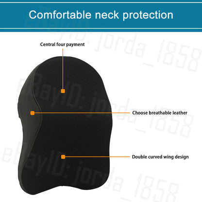 Car Seat Headrest Pad Memory Foam Pillow Head Neck Rest Support Cushion Mat AU – Compatible with Seat