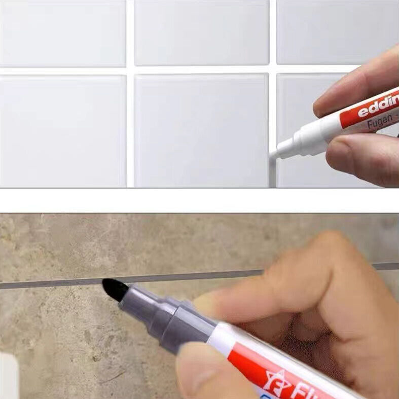 Tile Grout Marker Pen Waterproof Mould Repair Paint Bathroom Floor Gap Restorer