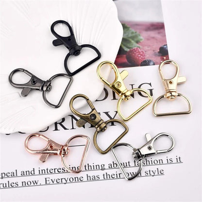 D Rings Key chain Clip Hook Bag Key Rings Swivel Clasps Lanyard Snap Hooks